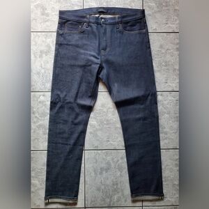 Uniqlo Men's Navy Stretch Selvedge Slim Jeans 36x34